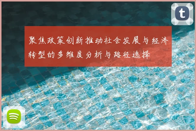 聚焦政策创新推动社会发展与经济转型的多维度分析与路径选择